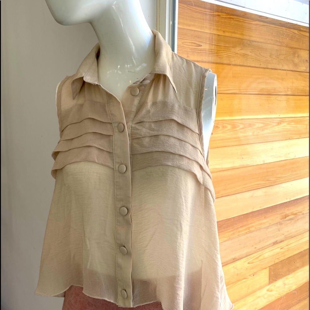 Mono B sleeveless blouse s